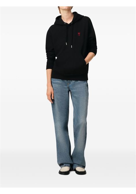 felpa adc uomo nera AMI PARIS | BFUSW235.730001